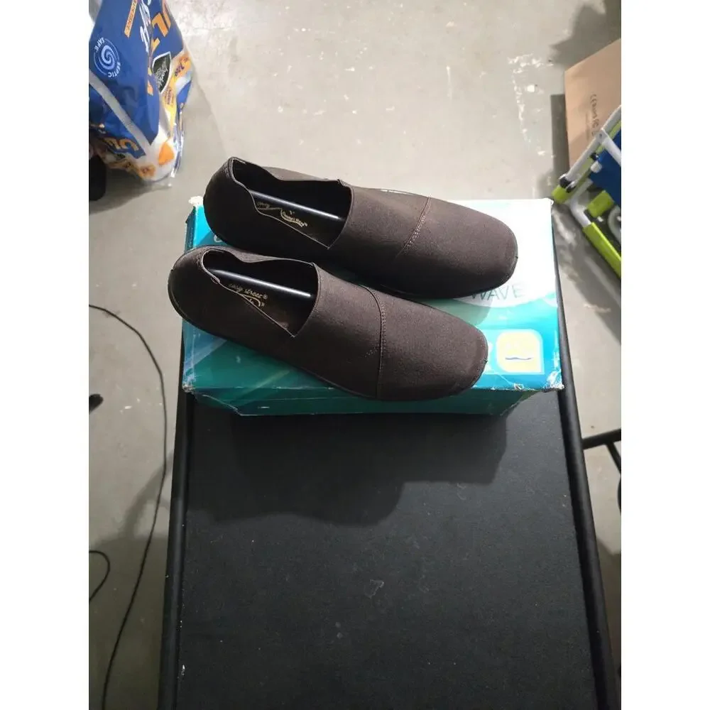 Easy Street Women's Trance Brown Fabric Slip-On Comfort Loafers Size 7.5 - Picture 3 of 4